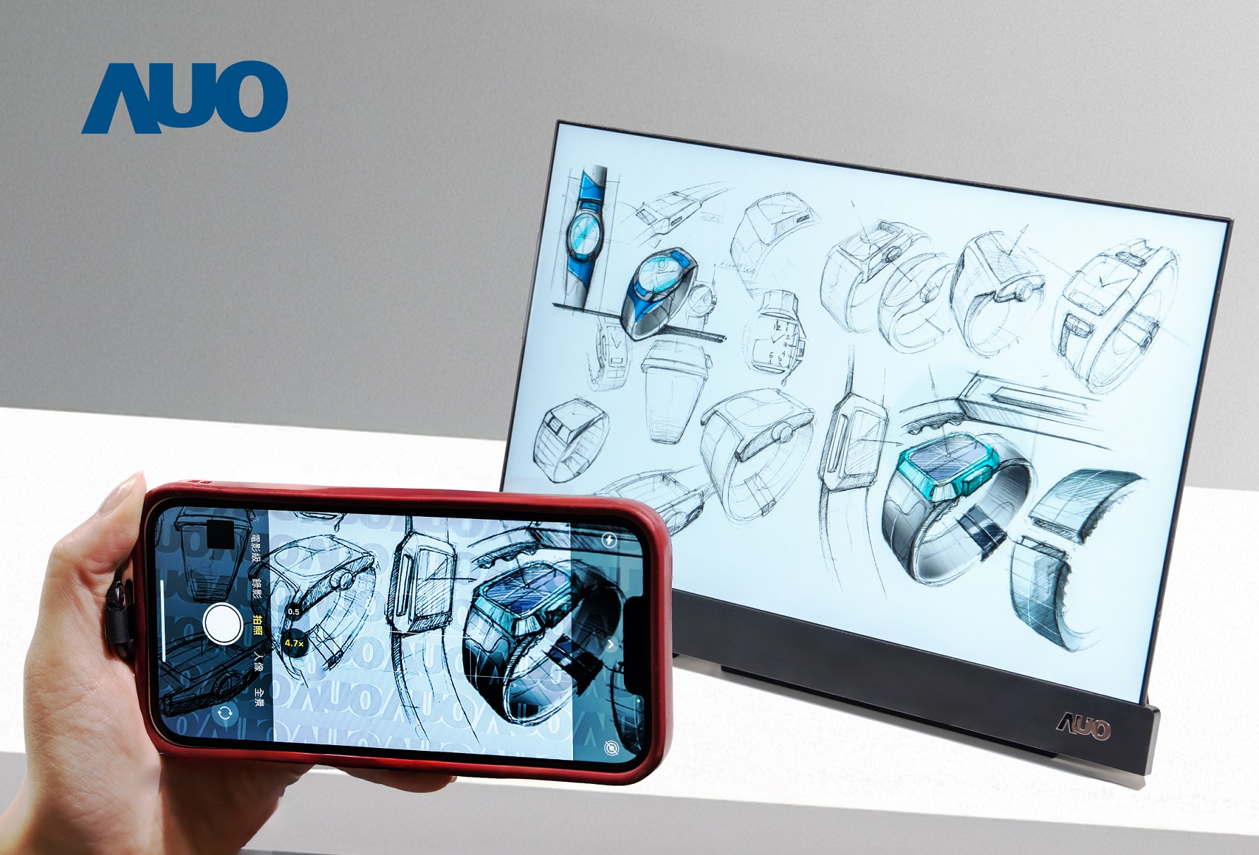 Maxman | 万博16吋防窺顯示器，採用人眼無法察覺、相機拍攝時才顯現的隱藏式浮水印技術，未來可結合AI鏡頭偵測周圍環境，即時開啟或關閉浮水印，大幅提升在公共場域使用顯示器的安全性