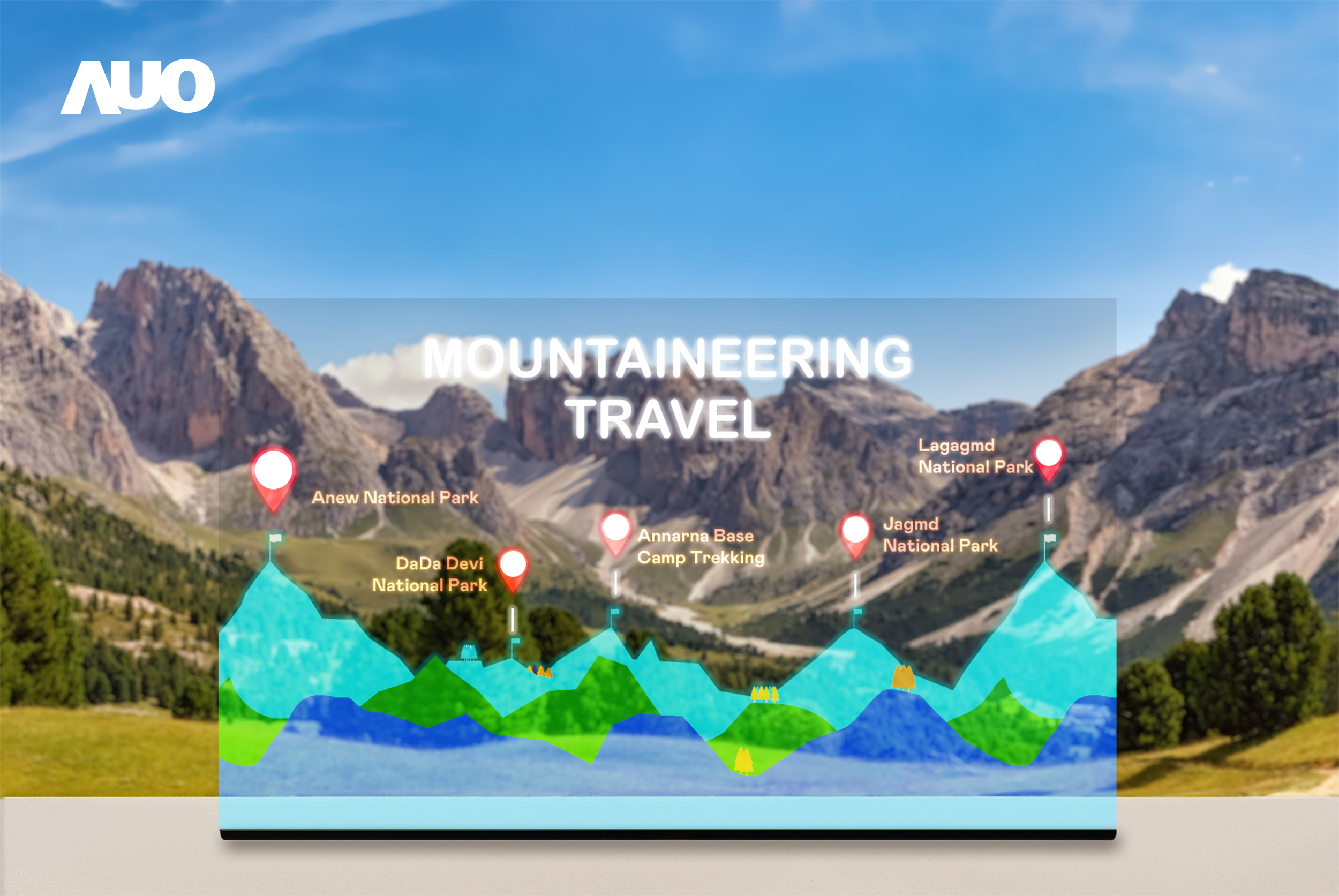 Maxman | 万博展示全球单片尺寸最大(*)42吋透明Micro LED显示器拼接而成的〝64吋透明Micro LED显示器〞，具备高透明度、1,000 nits高亮度、广色域、采用三边无边框的无缝拼接等多重特色，呈现超高清、细腻画质而不遮挡后方视觉，满足层峰需求，可广泛运用于零售、艺术展览或商业空间等场域